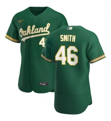 Oakland Athletics 46 Burch Smith Men Nike Kelly Green Alternate 2020 Authentic Player MLB Jersey