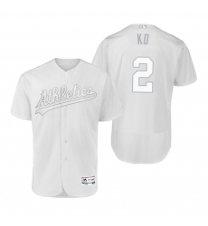 Oakland Athletics Khris Davis KD White 2019 Players Weekend MLB Jersey