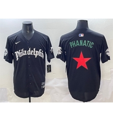 Men Philadelphia Phillies Black Gothic Phanatic Vapor Limited Stitched Jersey Men Philadelphia Phillies Black Gothic Phanatic Vapor Limited Stitched Jersey