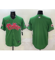Men Philadelphia Phillies Blank Green Phanatic Limited Stitched Jersey Men Philadelphia Phillies Blank Green Phanatic Limited Stitched Jersey