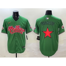 Men Philadelphia Phillies Green Phanatic Limited Stitched Jersey