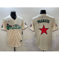 Men Philadelphia Phillies Phanatic Cream Limited Stitched Jersey