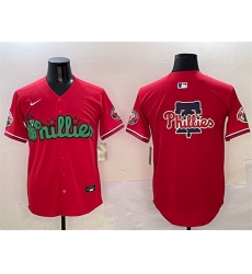 Men Philadelphia Phillies Team Big Logo Red Phanatic Limited Stitched Jersey Men Philadelphia Phillies Team Big Logo Red Phanatic Limited Stitched Jersey