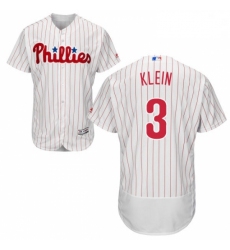 Mens Majestic Philadelphia Phillies 3 Chuck Klein White Home Flex Base Authentic Collection MLB Jersey