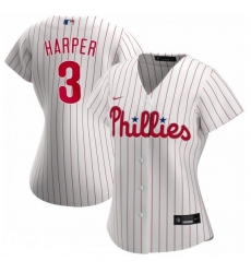 Philadelphia Phillies 3 Bryce Harper Nike Women Home 2020 MLB Player Jersey White