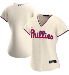 Philadelphia Phillies Nike Women Alternate 2020 MLB Team Jersey Cream