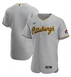 Men Pittsburgh Pirates Men Nike Gray Road 2020 Flex Base Team MLB Jersey