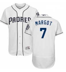 Mens Majestic San Diego Padres 7 Manuel Margot White Home Flex Base Authentic Collection MLB Jersey