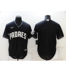 Men's San Diego Padres Blank Black Game Jersey