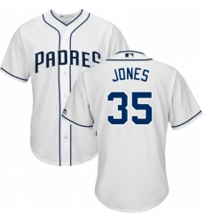 Youth Majestic San Diego Padres 35 Randy Jones Replica White Home Cool Base MLB Jersey