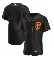 Men San Francisco Giants Men Nike Black Alternate 2020 Flex Base Team MLB Jersey