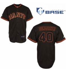 Mens Majestic San Francisco Giants 40 Madison Bumgarner Authentic Black Cool Base MLB Jersey
