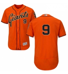 Mens Majestic San Francisco Giants 9 Matt Williams Orange Alternate Flex Base Authentic Collection MLB Jersey