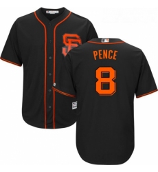 Youth Majestic San Francisco Giants 8 Hunter Pence Authentic Black Alternate Cool Base MLB Jersey