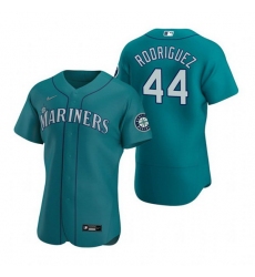 Men Seattle Mariners 44 Julio Rodriguez Aqua Flex Base Stitched jersey