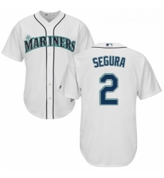 Youth Majestic Seattle Mariners 2 Jean Segura Replica White Home Cool Base MLB Jersey