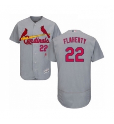 Men St. Louis Cardinals 22 Jack Flaherty Grey Road Flex Base Authentic Collection Baseball Player Jersey