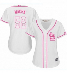 Womens Majestic St Louis Cardinals 52 Michael Wacha Authentic White Fashion MLB Jersey