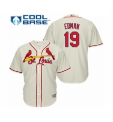 Youth St. Louis Cardinals #19 Tommy Edman Authentic Cream Alternate Cool Base Baseball Player Jersey