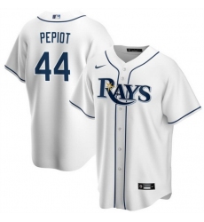 Men Tampa Bay Rays 44 Ryan Pepiot White Cool Base Stitched Baseball Jersey