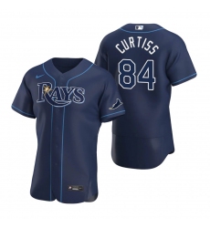 Men Tampa Bay Rays 84 John Curtiss Men Nike Navy Alternate 2020 Flex Base Team MLB Jersey