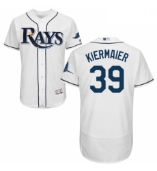 Mens Majestic Tampa Bay Rays 39 Kevin Kiermaier Home White Flexbase Authentic Collection MLB Jersey