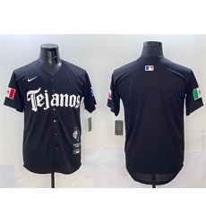 Men Texas Rangers Blank Black Mexico 2025 Vapor Premier Limited