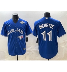 Men Toronto Blue Jays 11 Bo Bichette Royal 2025 World Series Cool Base Stitched Baseball Jersey