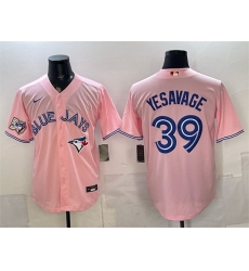 Men Toronto Blue Jays  30 Alejandro Kirk Pink 50 Seasons Patch Stitched Baseball Jersey