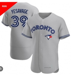 Men Toronto Blue Jays 39 Trey Yesavage Cool Base Stitched Baseball Jersey Gray