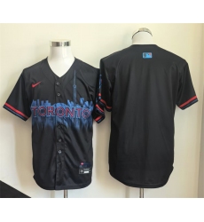 Men Toronto Blue Jays Blank Navy 2024 City Connect Limited Stitched Baseball Jersey