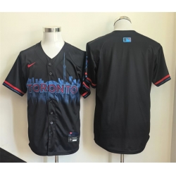 Men Toronto Blue Jays Blank Navy 2024 City Connect Limited Stitched Baseball Jersey