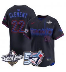 Men Women Youth Blue Jays 50th Patch 2025 World Series Red 27 Guerrero JR. Stitched Jersey 