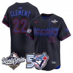Men Women Youth Blue Jays 50th Patch 2025 World Series Red 27 Guerrero JR. Stitched Jersey 