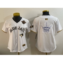 Youth Toronto Blue Jays 39 Trey Yesavage White Gold 2025 American League Champions Limited Stitched Baseball Jersey