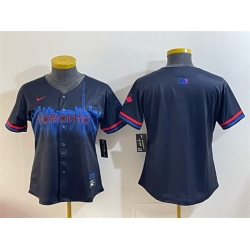 Youth Toronto Blue Jays Blank Navy 2024 City Connect Limited Stitched Baseball Jersey