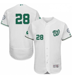 Mens Majestic Washington Nationals 28 Jayson Werth White Celtic Flexbase Authentic Collection MLB Jersey