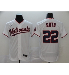 Nationals 22 Juan Soto White Nike 2020 Flexbase Jersey