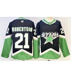 Men Dallas Stars 21 Jason Robertson Black 2025 26 Alternate Stitched Hockey Jersey Men Dallas Stars 21 Jason Robertson Black 2025 26 Alternate Stitched Hockey Jersey
