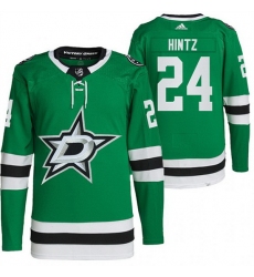 Men Dallas Stars 24 Roope Hintz Green Stitched Jersey