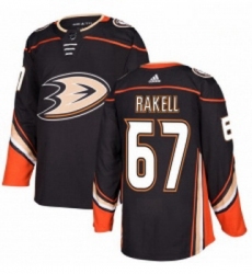 Youth Adidas Anaheim Ducks 67 Rickard Rakell Authentic Black Home NHL Jersey 