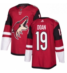 Mens Adidas Arizona Coyotes 19 Shane Doan Premier Burgundy Red Home NHL Jersey 