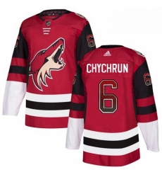 Mens Adidas Arizona Coyotes 6 Jakob Chychrun Authentic Maroon Drift Fashion NHL Jersey 