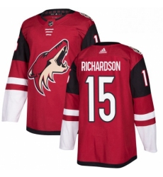 Youth Adidas Arizona Coyotes 15 Brad Richardson Authentic Burgundy Red Home NHL Jersey 