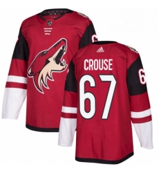 Youth Adidas Arizona Coyotes 67 Lawson Crouse Premier Burgundy Red Home NHL Jersey 