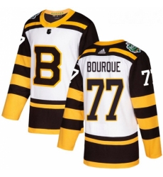 Youth Adidas Boston Bruins 77 Ray Bourque Authentic White 2019 Winter Classic NHL Jersey 