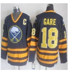 Buffalo Sabres #18 Danny Gare Navy Blue CCM Throwback Stitched NHL Jersey