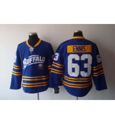 Buffalo Sabres 63 ENNIS blue 3rd hockey jerseys