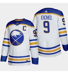 Buffalo Sabres 9 Jack Eichel Men Adidas 2020 21 Away Authentic Player Stitched NHL Jersey White
