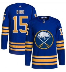 Men Buffalo Sabres 15 Brandon Biro Blue Stitched Jersey